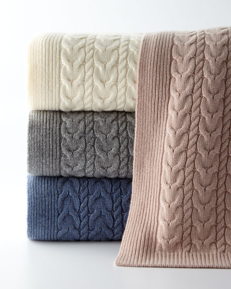 Sofia Cashmere Blankets from Horchow