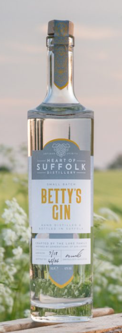 Betty's Gin from Heart of Suffolk Distillery