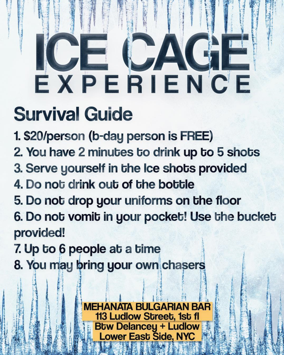Mehanata Bulgarian Bar Ice Cage
