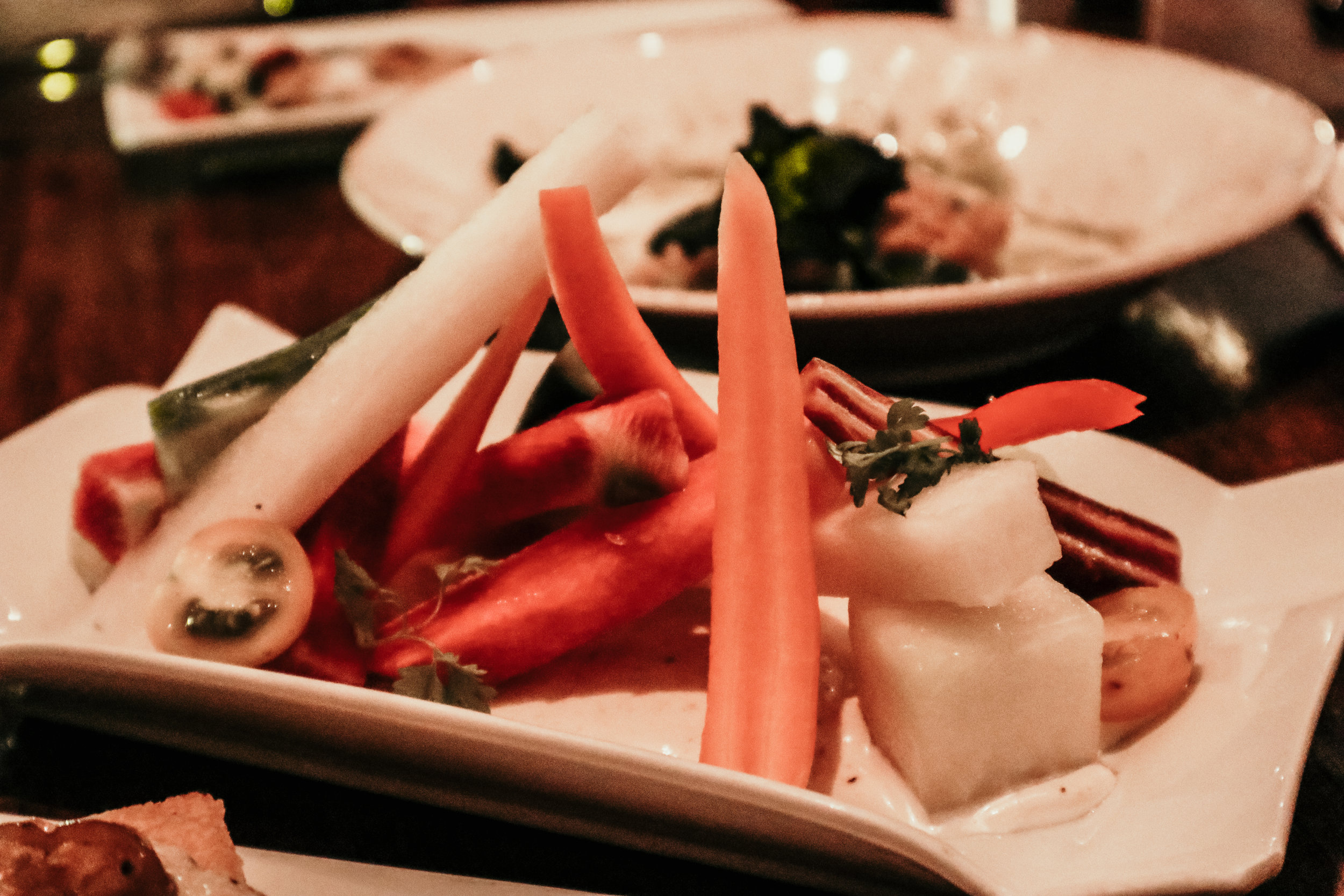 Garden Crudités with Fennel Aioli at Vedge Restaurant in Philadelphia - photo by Ash Burns