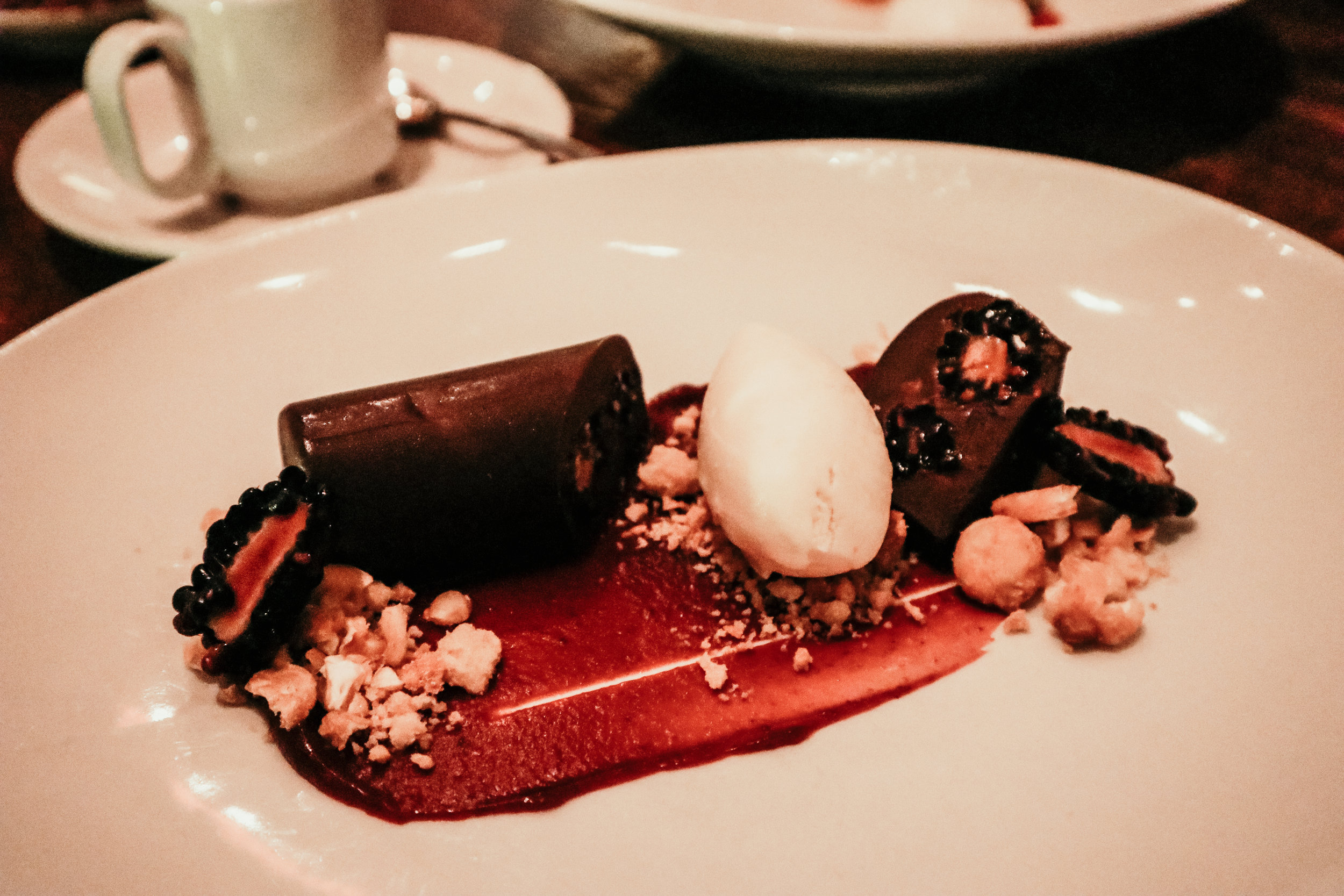 Mexican Chocolate Ganache at Vedge Restaurant in Philadelphia - photo by Ash Burns