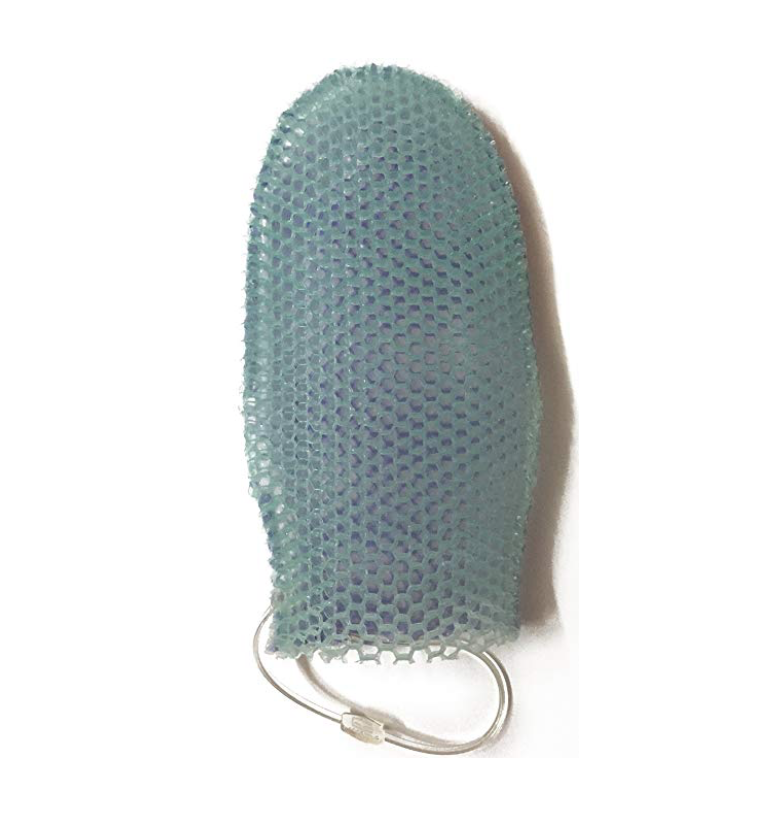 Dual-sided Lavender-infused bath mitt from Amazon.com