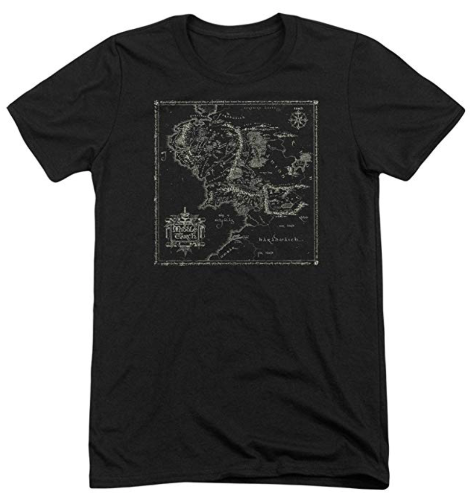 LOTR Middle Earth t-shirt from Amazon