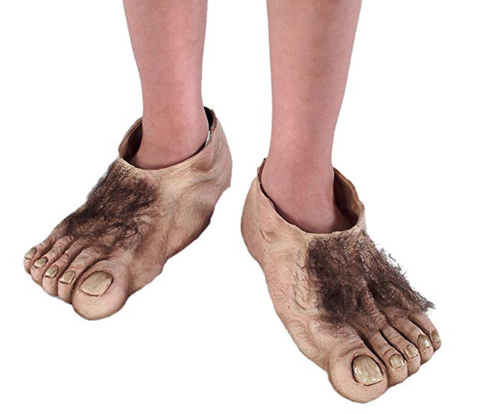 Hobbit Feet for costume on Amazon