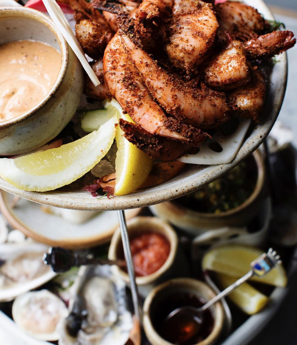 Seafood tower at Octo Fish Bar - Minneapolis, Minnesota