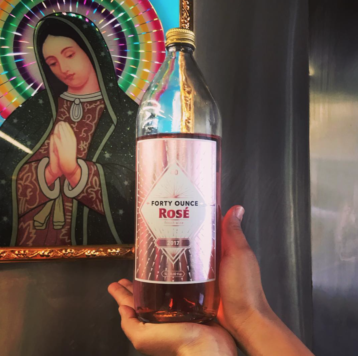 Rosé at The Water Stop - Marfa, Texas
