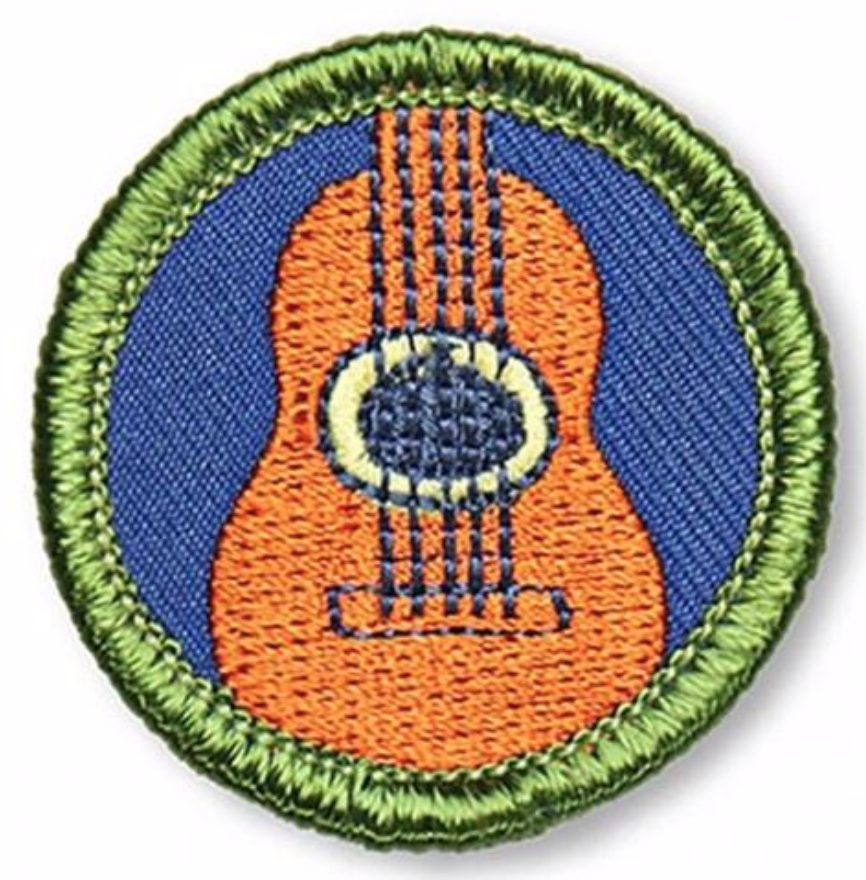Acoustic Guitar Badge - Patches from El Cosmico Provisions Co.