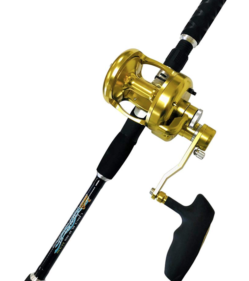 Eat My Tackle Pro Jigging Saltwater Rod and Reel Combo - Blue Marlin Tournament Edition