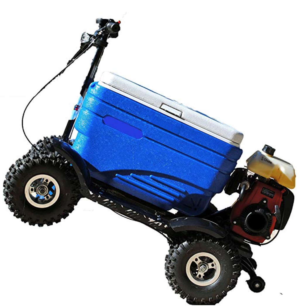 Crazy Cooler - motorized all-terrain ride-on cooler!