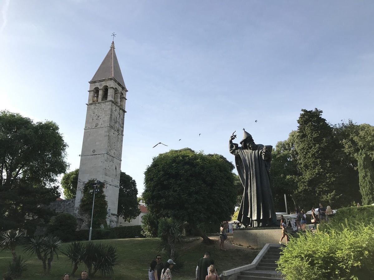 Gregory of Nim Statue in Split, Croatia - photo by Epfromer (user on Atlas Obscura)