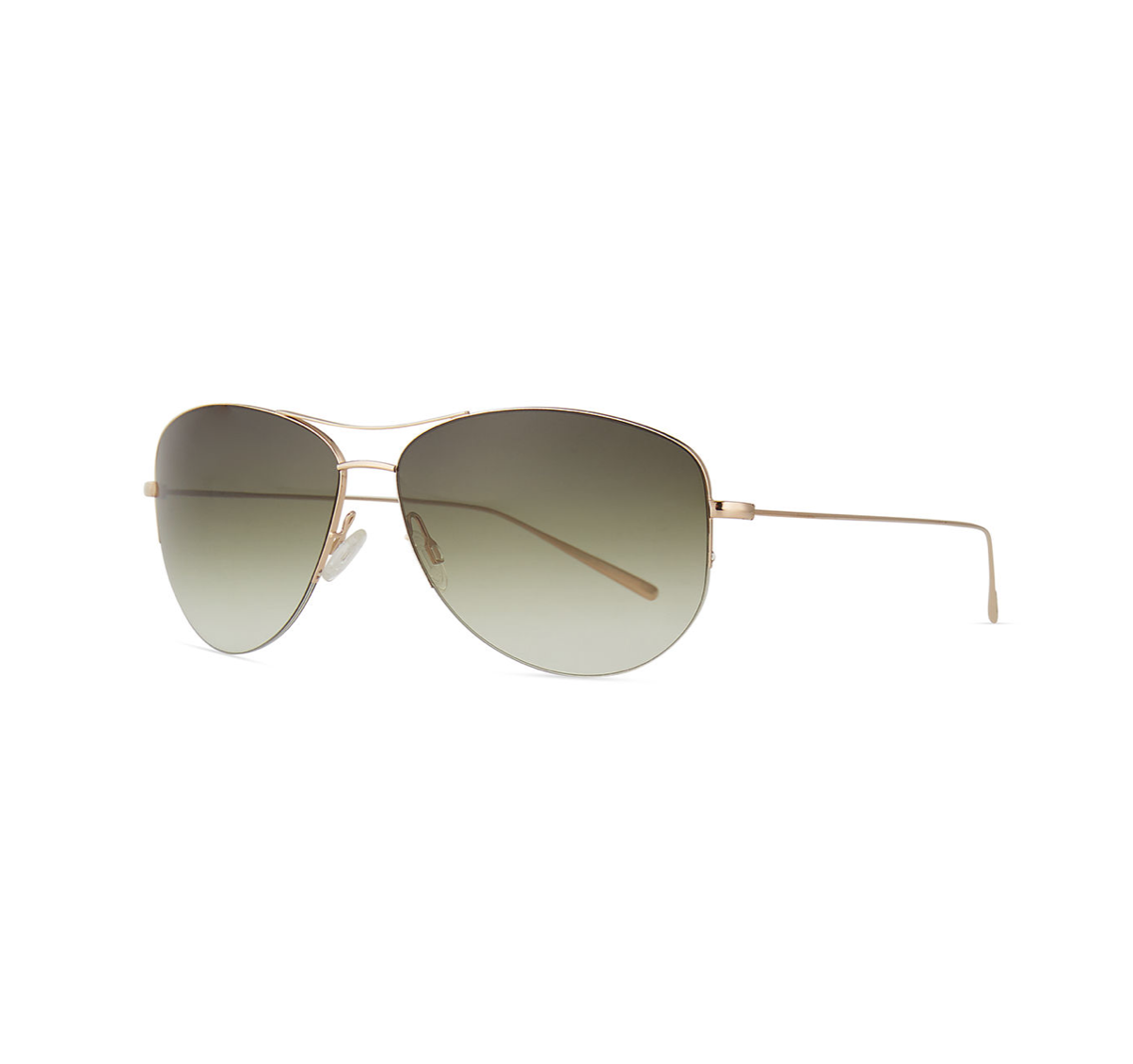 Oliver Peoples Strummer Titanium Aviator Sunglasses
