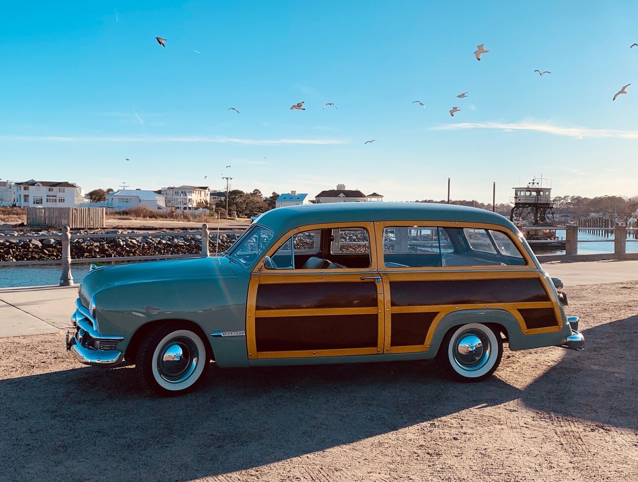 Ford Woodie Wagon with chauffeur service in Fayetteville, West Virginia booked with BookAClassic®