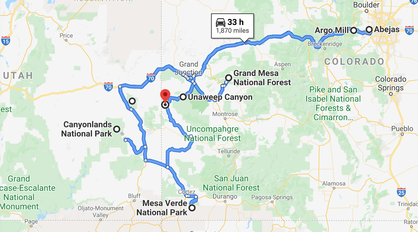 Alison tries to do 5 US National Parks and Forests in the same day, plus a gold panning adventure, brunch, and a spa visit! 10K Dollar Day in Gateway, Colorado!