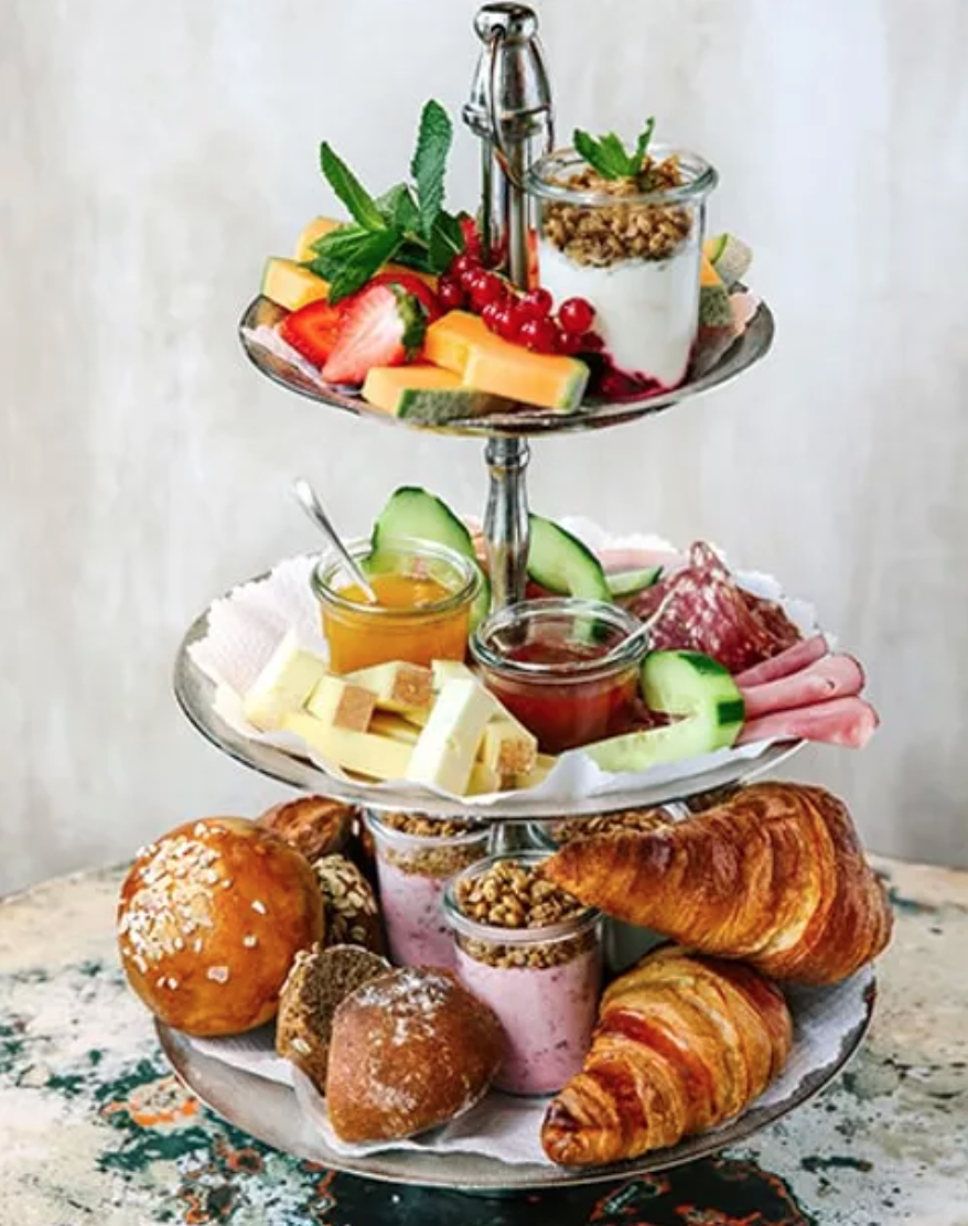 Brunch Etagere at Babu's Bakery and Coffeehouse - Zurich, Switzerland