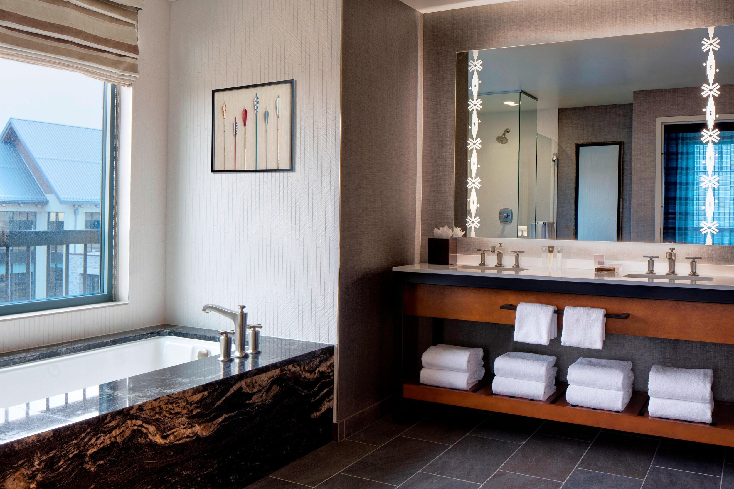 Bathroom of Deluxe Suite at Gaylord Rockies Resort - Aurora, Colorado near Denver