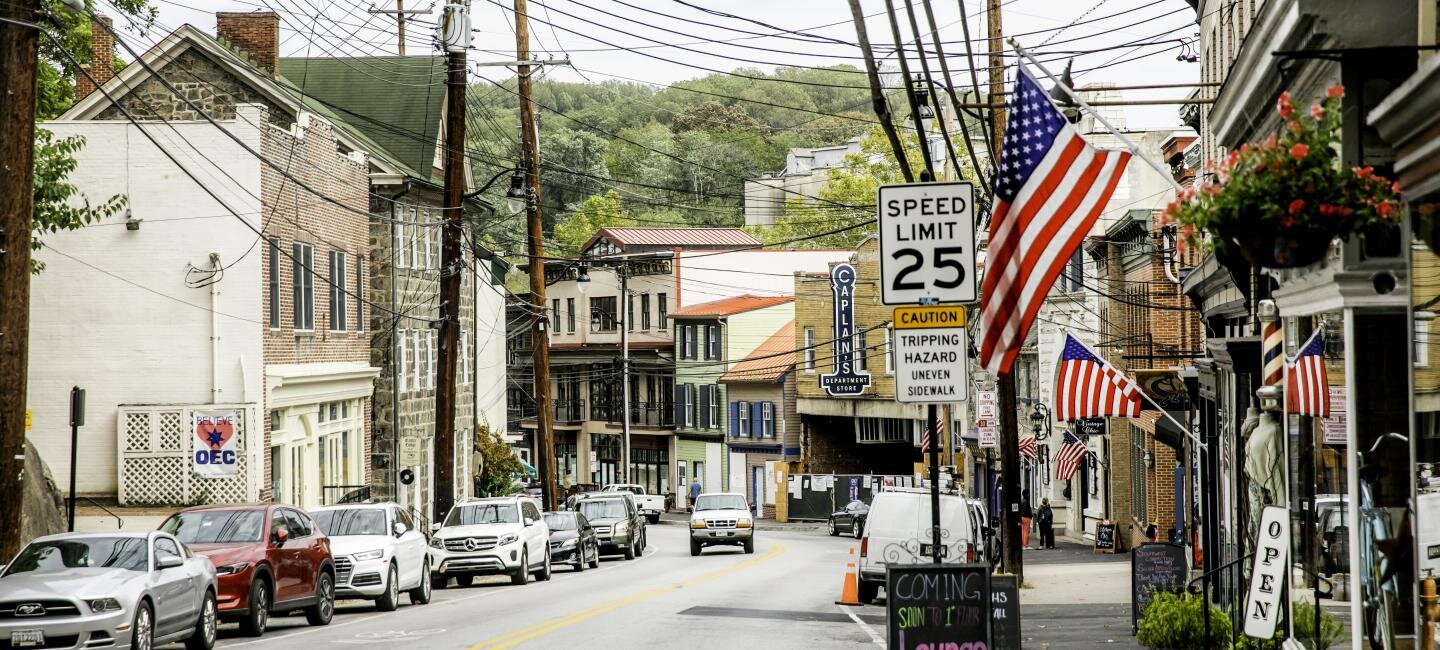 Main Street of Old Ellicott City, Maryland