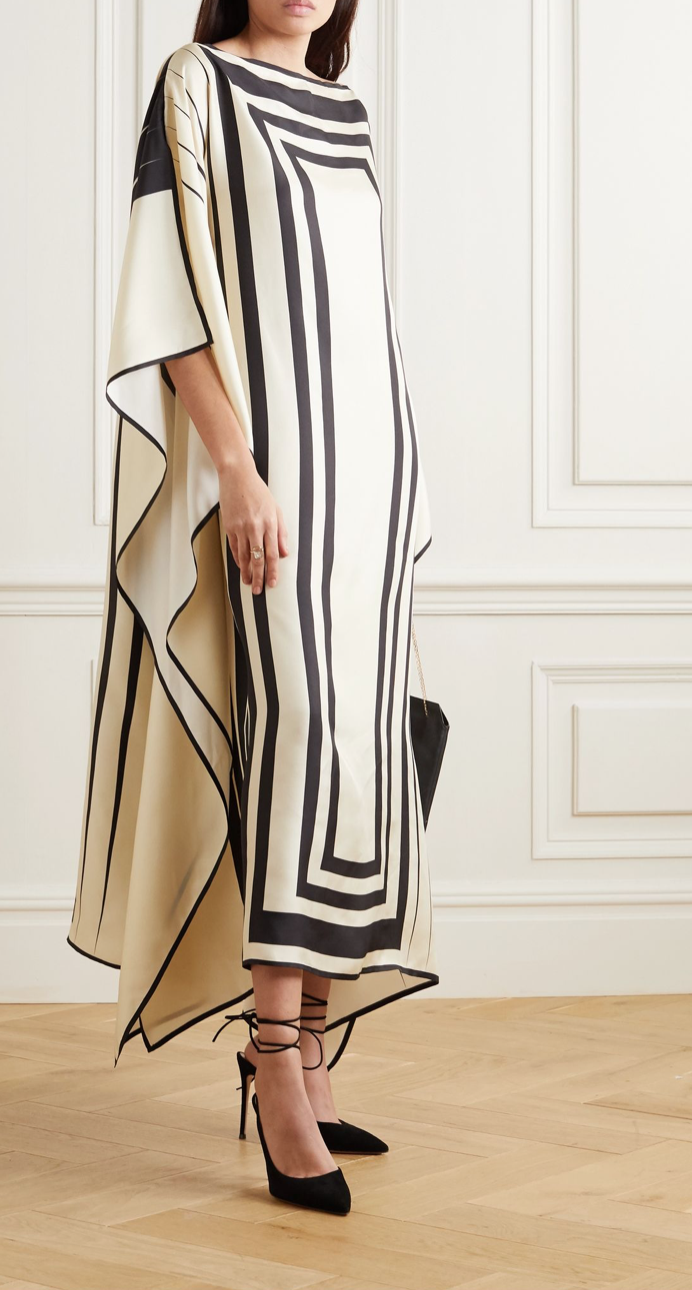 Louisa Parris Lucas Printed Silk Twill Maxi Dress on Net-A-Porter