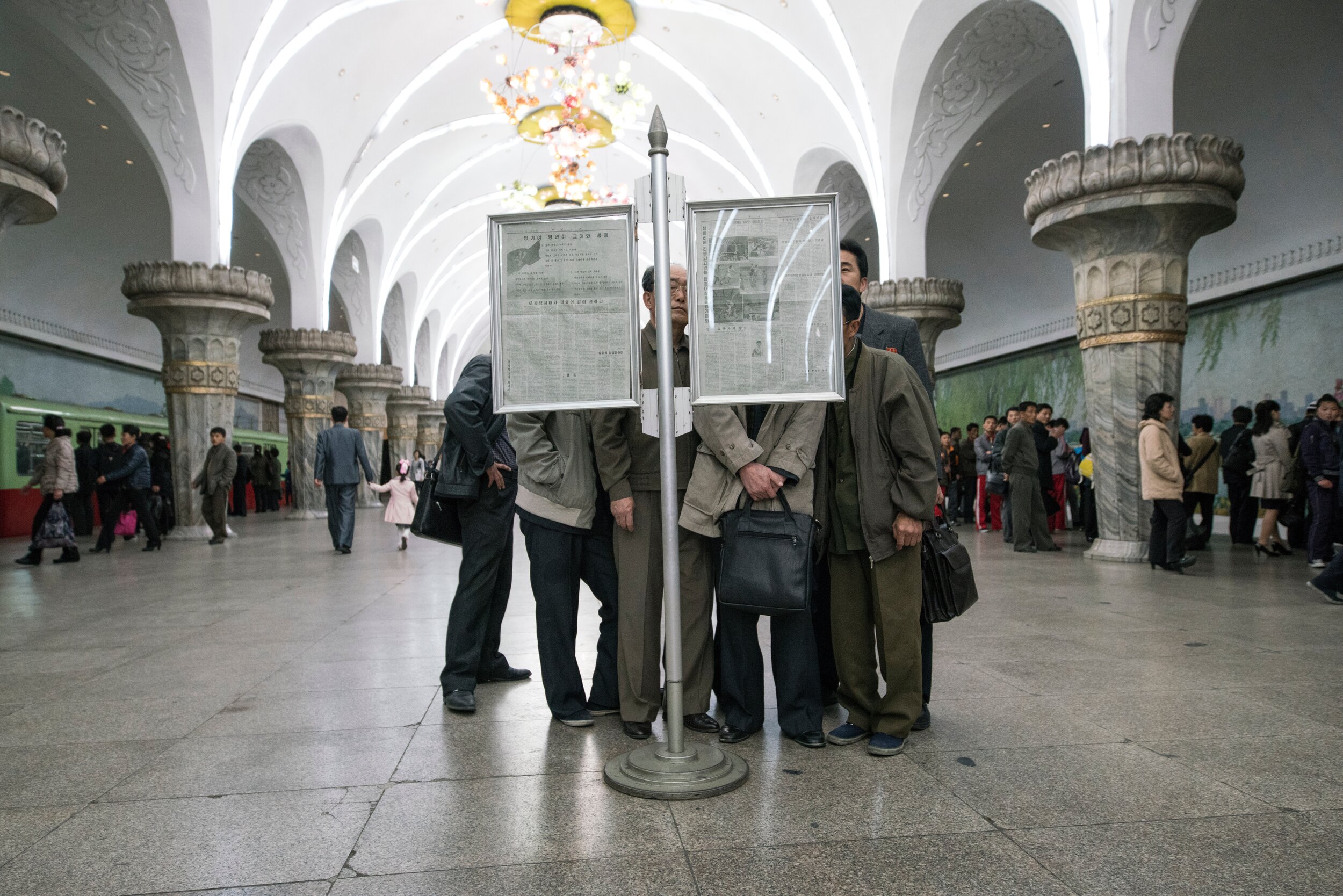 Pyongyang Metro Station