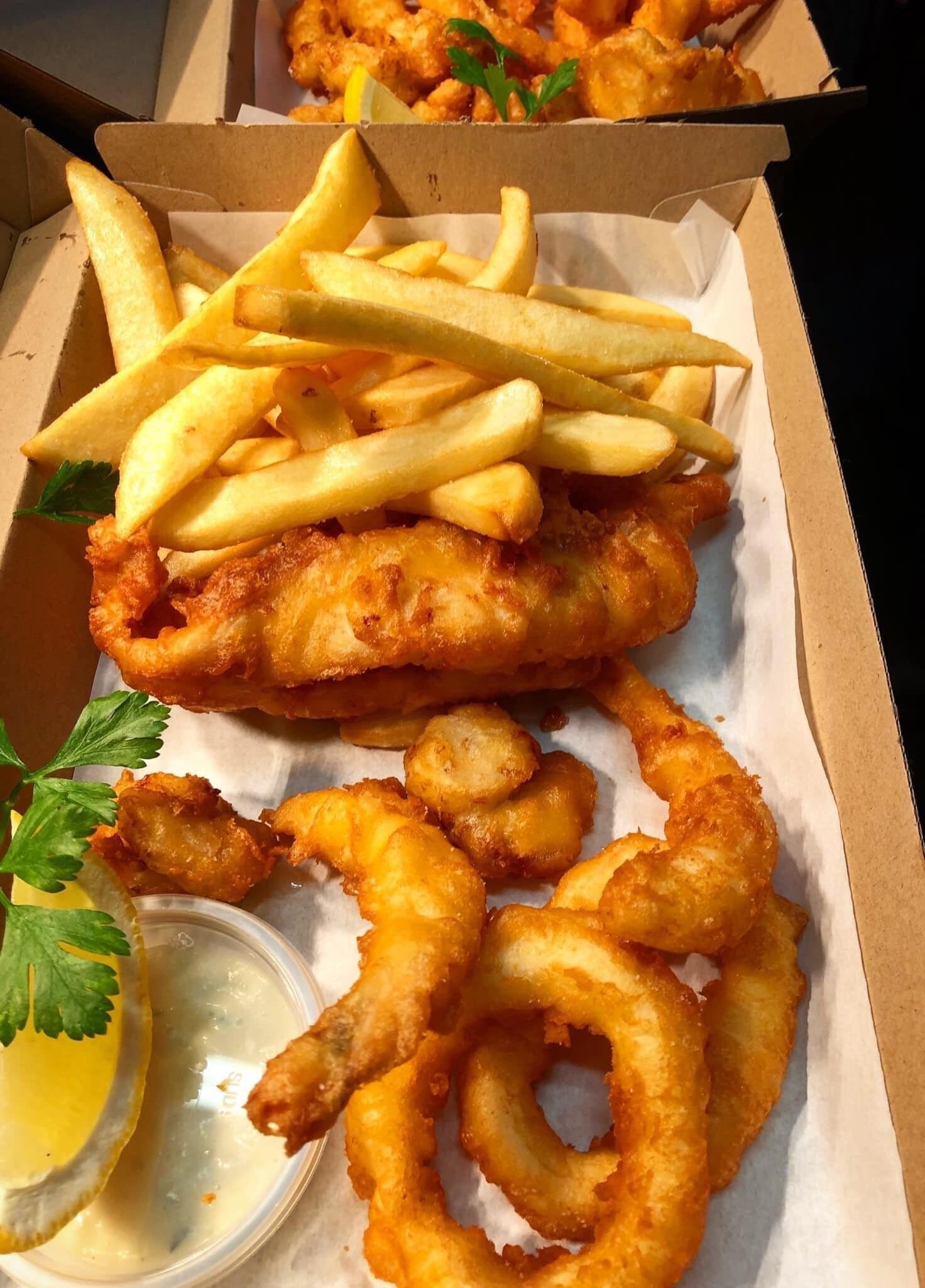 Fish and Chips from Fish Face Restaurant in Esperance, Australia
