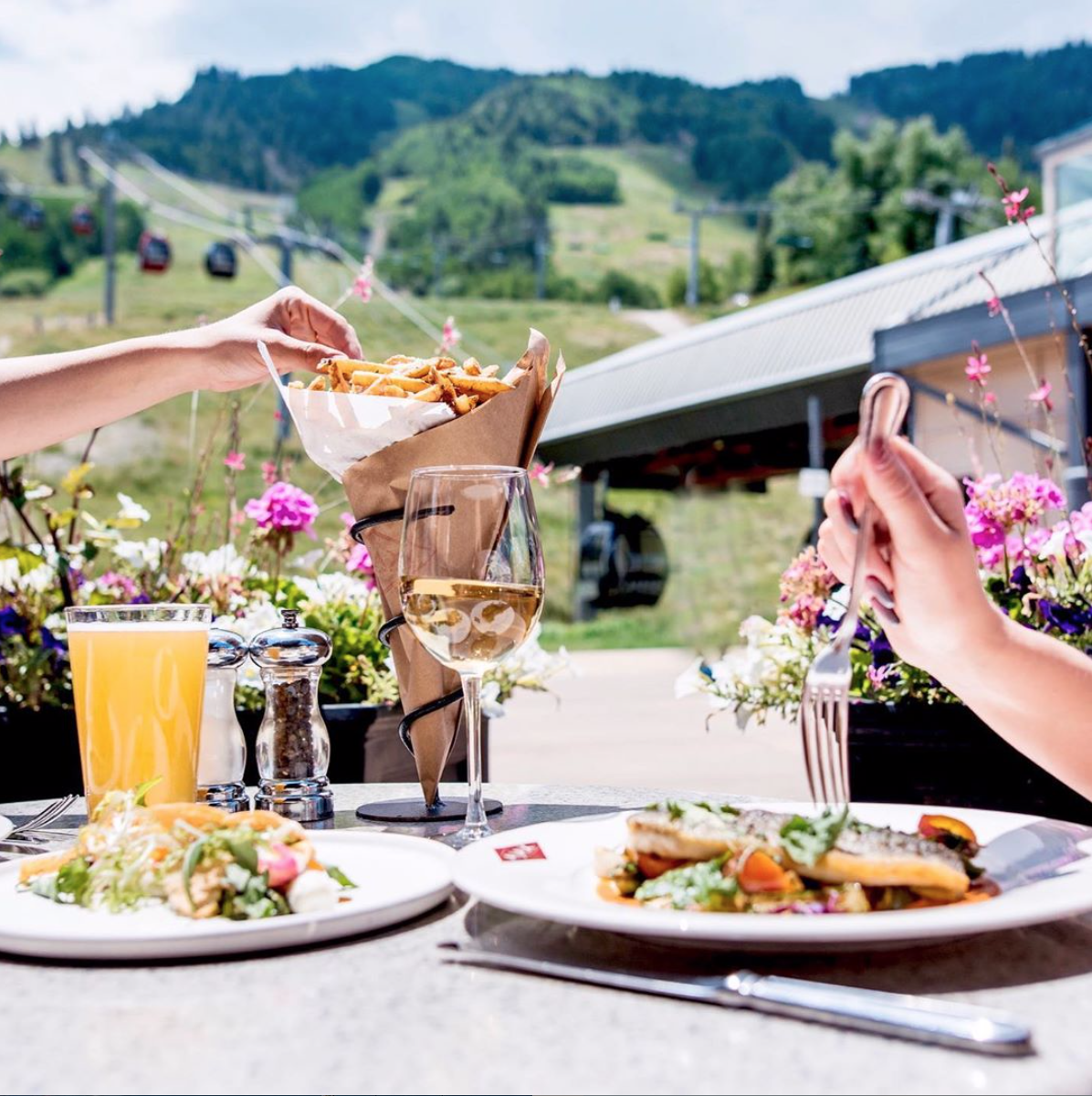 Dining at The Little Nell in Aspen, Colorado