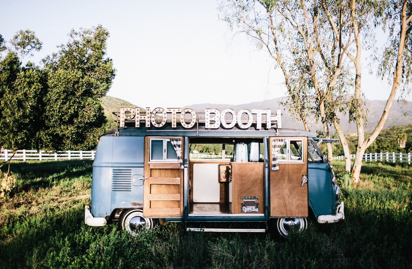 The Photo Bus - 1960s Volkswagen Bus turned in to a photobooth - Encinitas, California