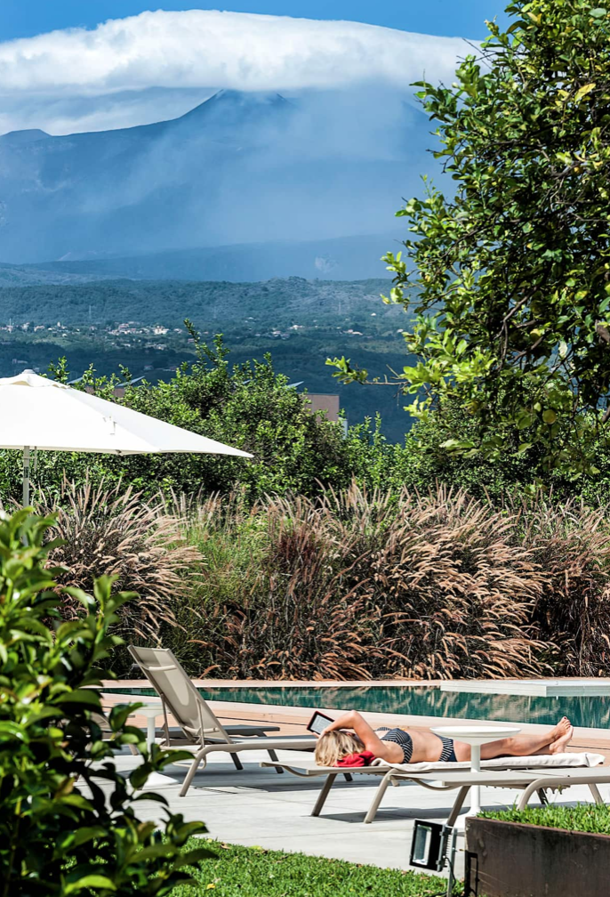 Pool at Ramo d'aria country hotel villa on Airbnb - rent an entire 12 bedroom villa hotel in Giarre, Sicily, Italy