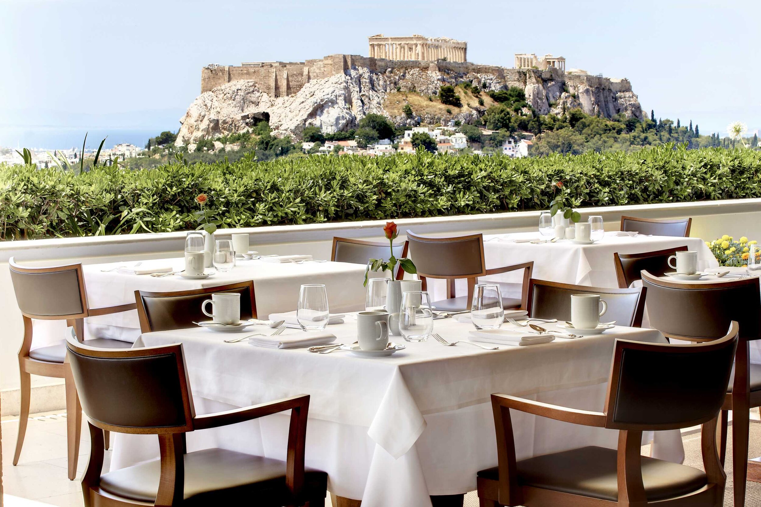 Rooftop Restaurant of Hotel Grande Bretagne - Athens, Greece