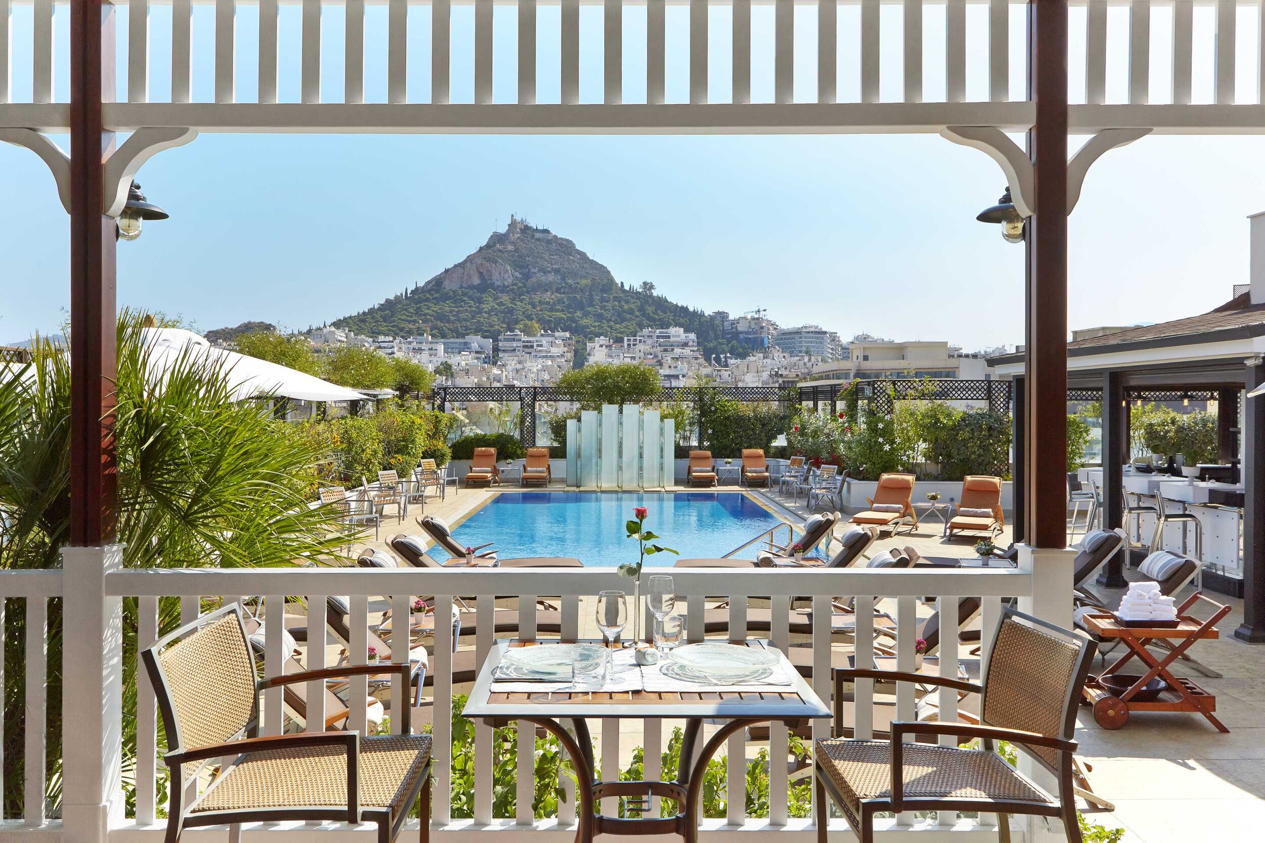 Pool Views at Hotel Grande Bretagne - Athens, Greece