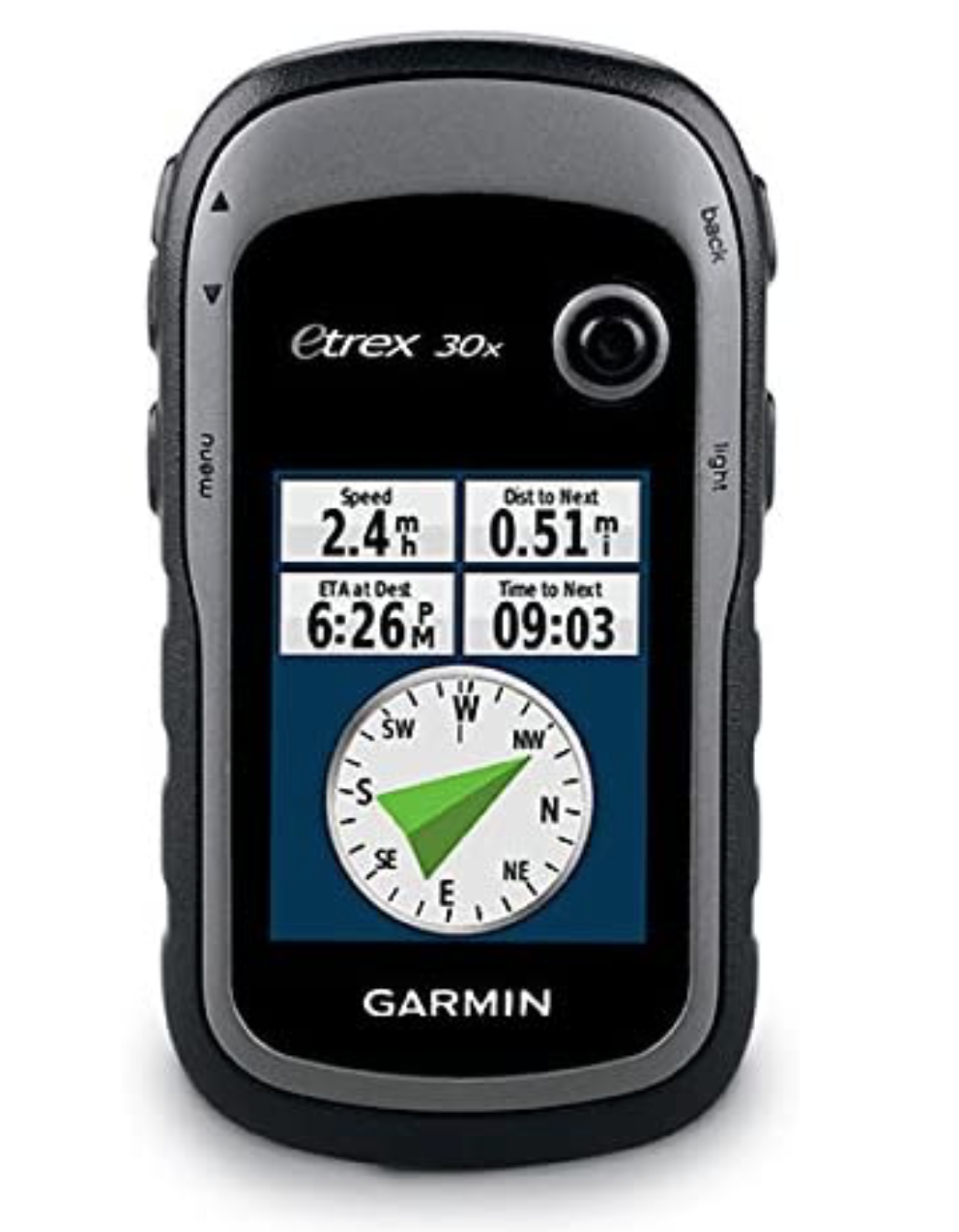 Garmin eTrex 30x, Handheld GPS Navigator with 3-axis Compass, Enhanced Memory and Resolution, 2.2-inch Color Display, Water Resistant 