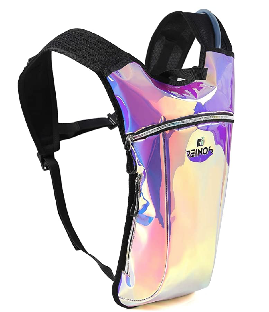 REINOS - Light Water Pack - 2L Water Bladder Included for Running, Hiking, Biking, Festivals, Raves