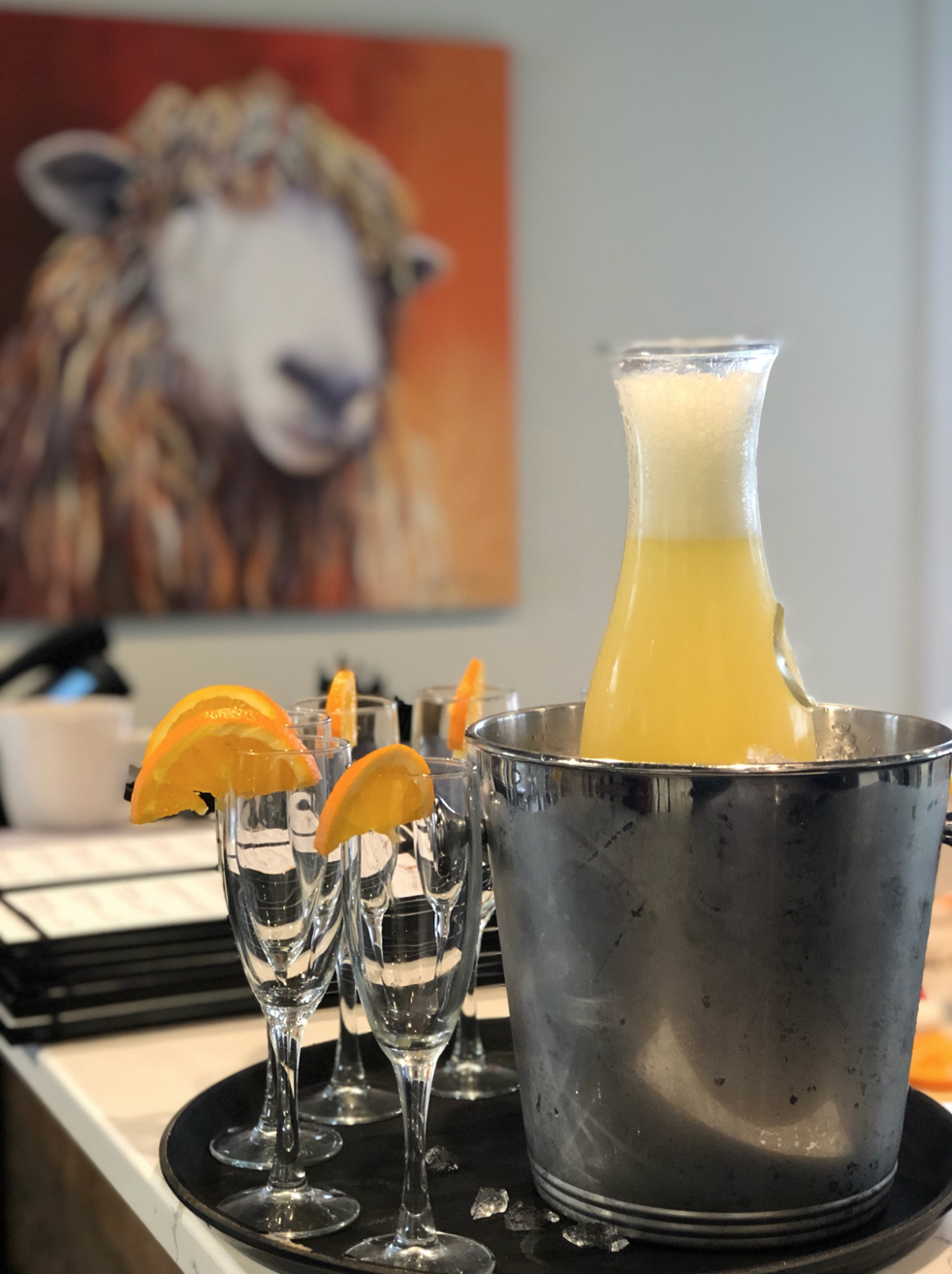 Mimosa Carafe at Farm Bell Kitchen in Charlottesville, Virginia