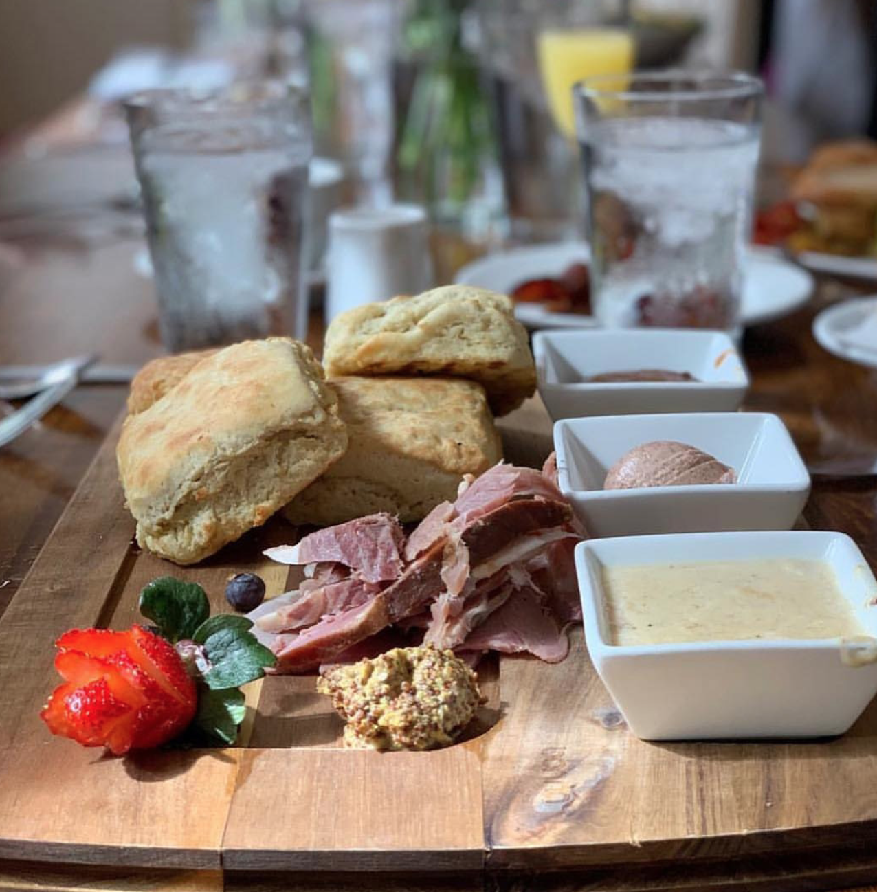 Biscuit Board at Farm Bell Kitchen in Charlottesville, Virginia