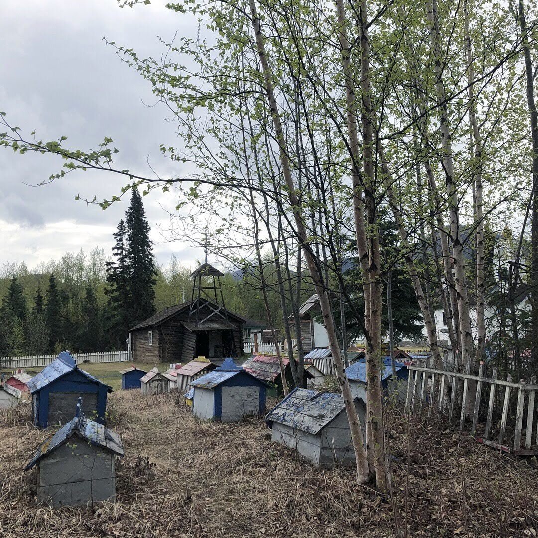 Burial Spirit Houses at Eklutna Historical Park photo by Atlas Obscura user CarrieHudson 