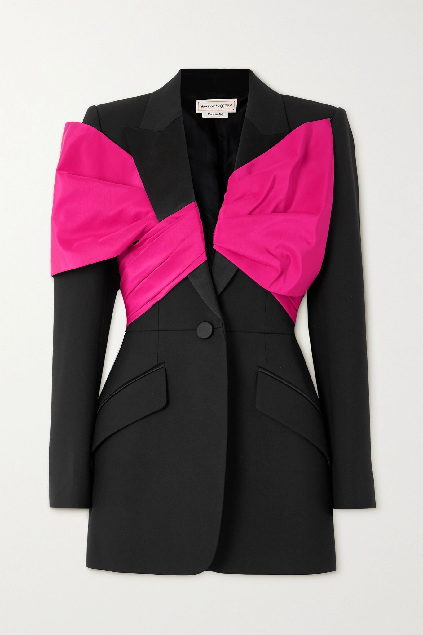 Alexander McQueen bow-embellished wool-blend blazer from Net-A-Porter.com (Copy)