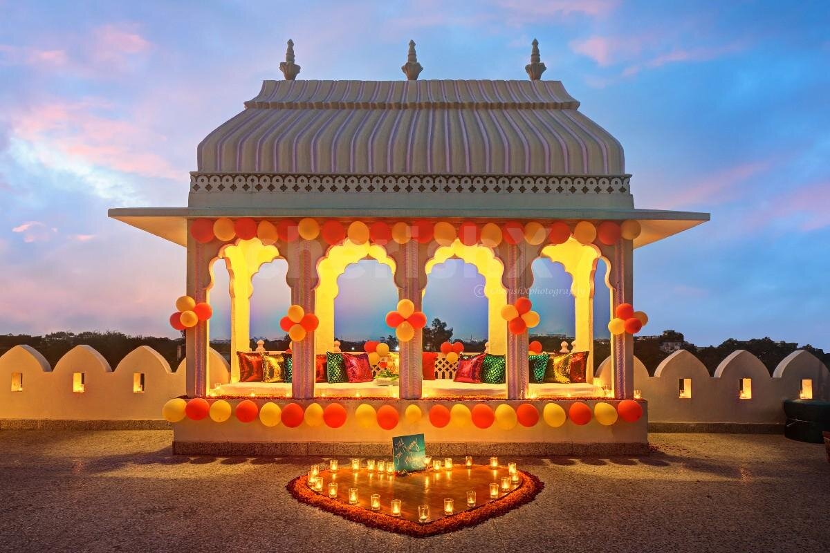 A Royal Dinner - Romantic Candlelit Dining Experience in Jaipur, India through CherishX.com