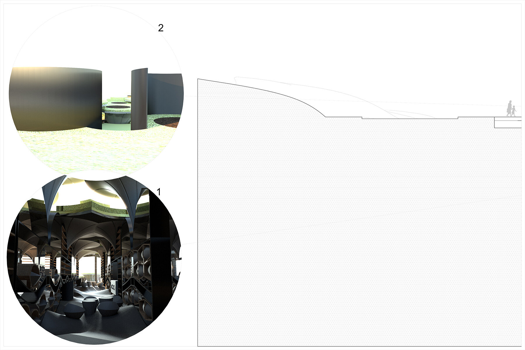 Section Diagram with Renders P1