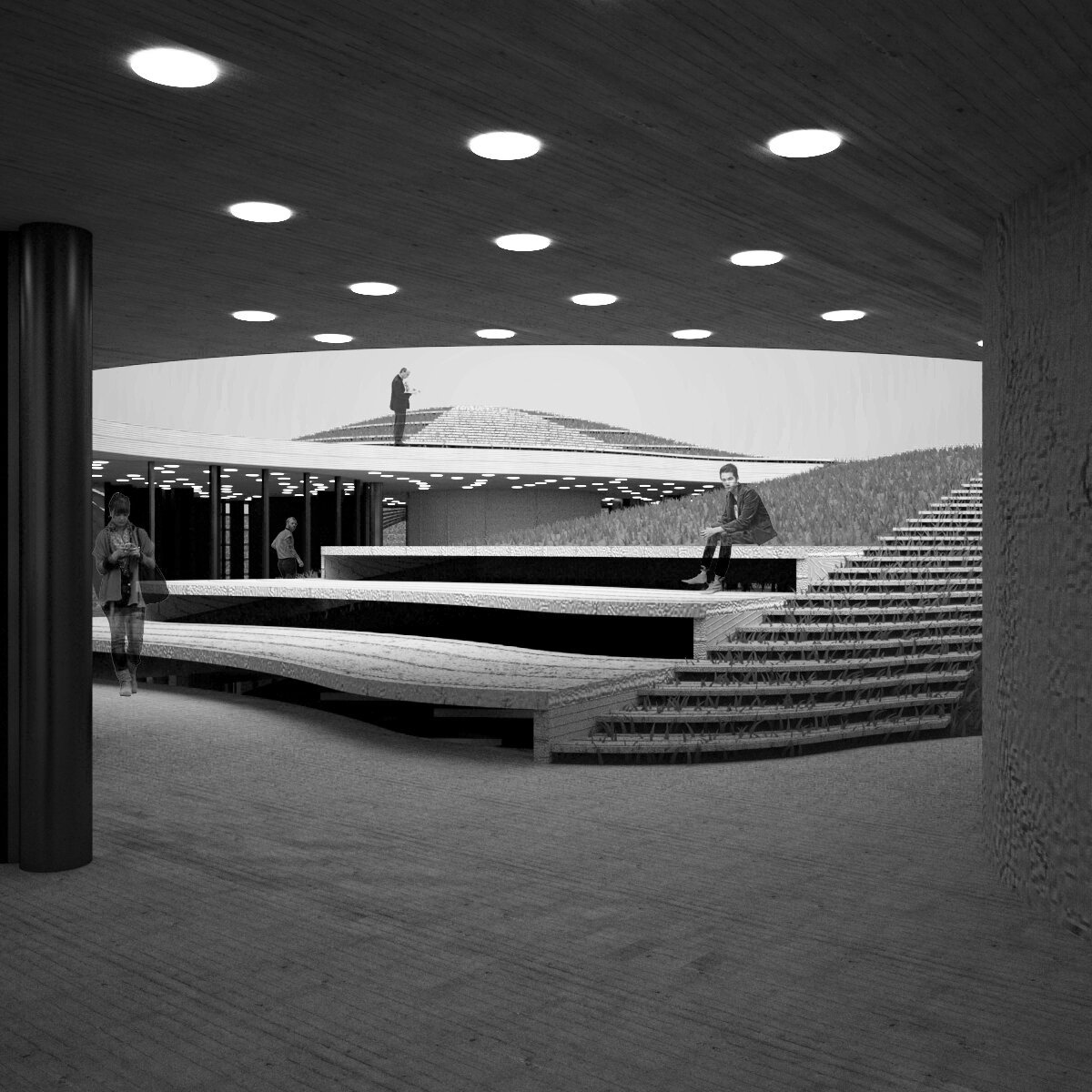 Perspective from Courtyard