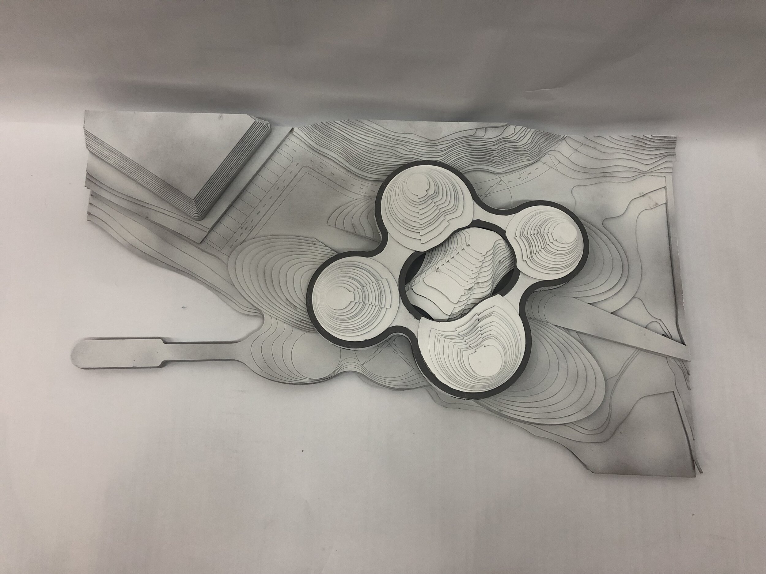 Site model 1/16"=1'