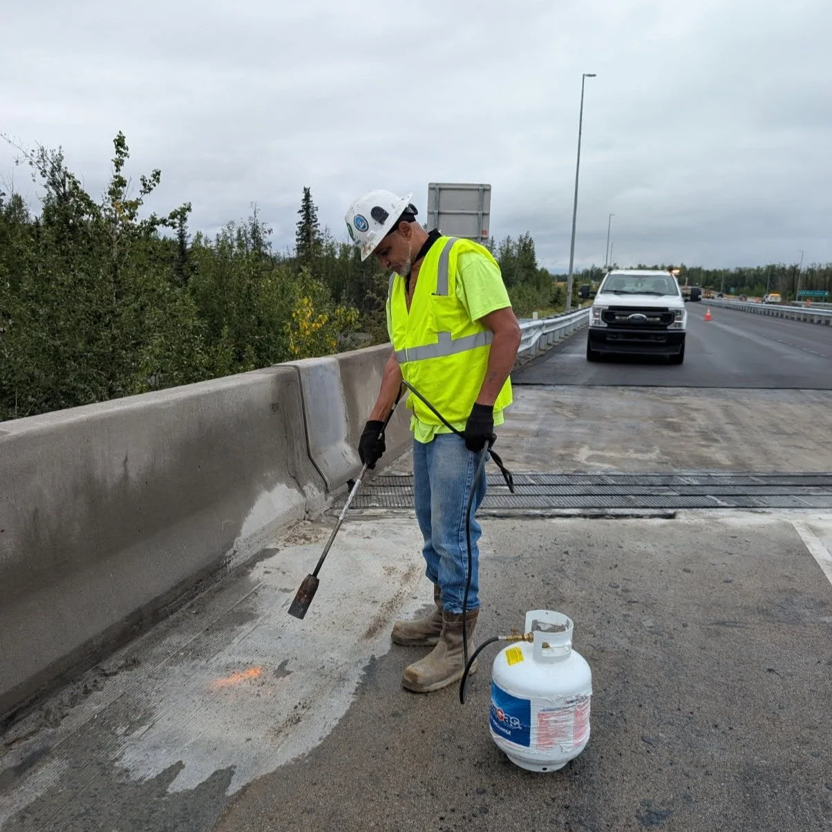 Local 528 Member Stanley Dunson traveled from Seattle to Alaska for work, where he is doing prep work for a bridge deck overlay. Thank you Stanley for checking in with the Local in the area, keep up the good work! REMEMBER if you travel out of your C