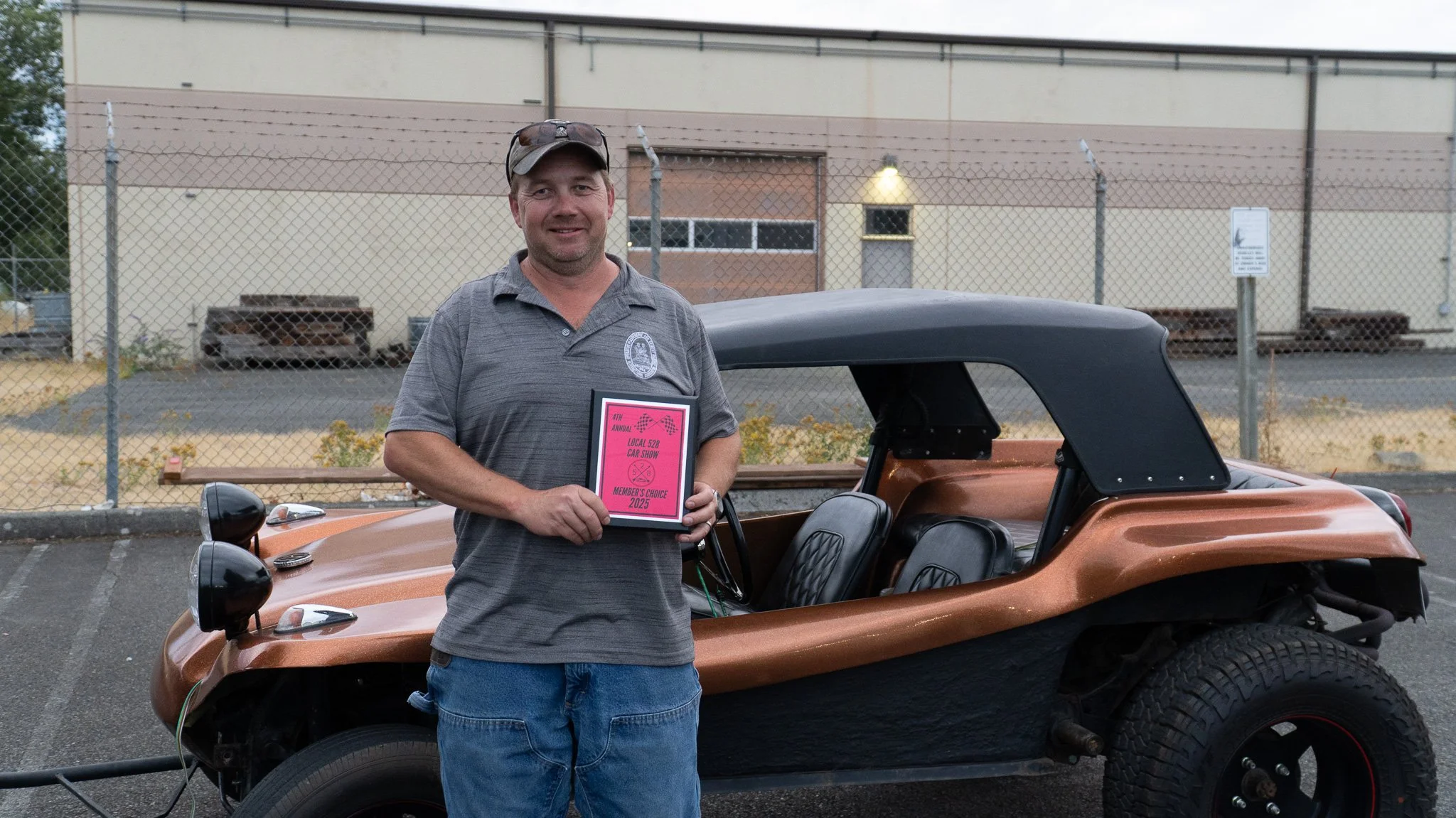 🚗💨 What a night at our Local 528 Annual Car Show &amp; Union Meeting! 😄 The vibes were high, the food from Don Lucho's truck was 🔥, and the swag was a hit! 🎉 Huge congrats to Mike Neiderly for taking home the car show win with his slick VW Dune 