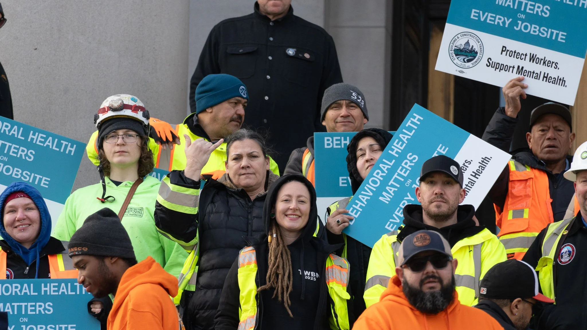 Last week members and staff of Local 528 showed up in Olympia to stand along side other trades unions for construction workers&rsquo; mental health awareness. When the trades come together in solidarity, we prove again and again that we can make chan
