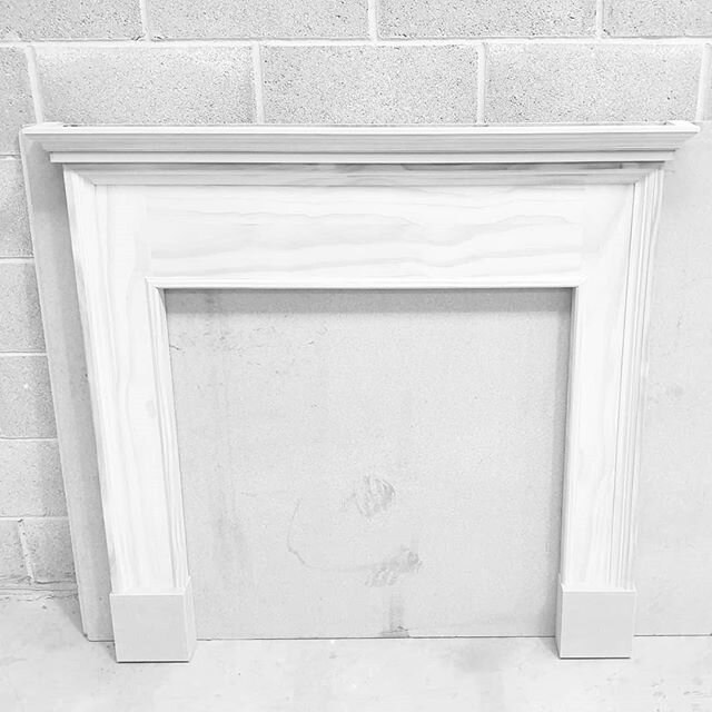 Today we are finishing off these two beautiful accoya wood fireplace surrounds  all to be painted in F&amp;B Railings. 
Looking forward to seeing these installed and finished.