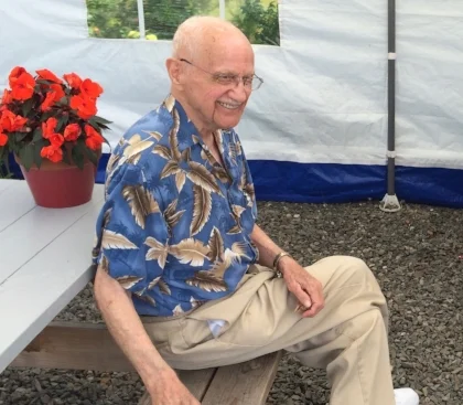 Fred Flemming - original owner’s son vacationing at Dunbar Cottage since 1936