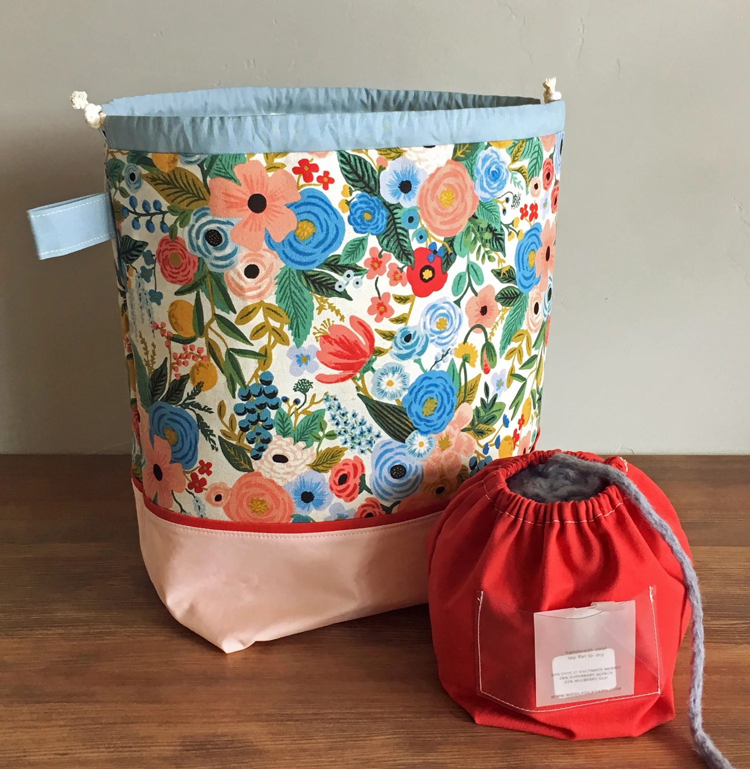 Knitter's Project Bag Set in "Garden Party"