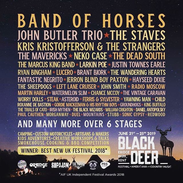 We&rsquo;re very honoured to be playing the Roadhouse stage at the @blackdeerfest , curated by Desertscene! 
21st &ndash; 23rd June, you can pick up some tickets here: https://blackdeerfestival.com/tickets/  and come see us in the deer park #blackdee