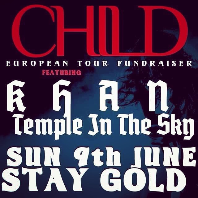 CHILD 2019 European Tour 'Fare-raiser' Melbourne!
*LINEUP CHANGE* 
Unfortunately The Pictures can no longer play this Sunday. Journey rockers @khanbandofficial will be stepping up to the plate as well as @temple.in.the.sky . 
50% off ALL T-SHIRTS (li