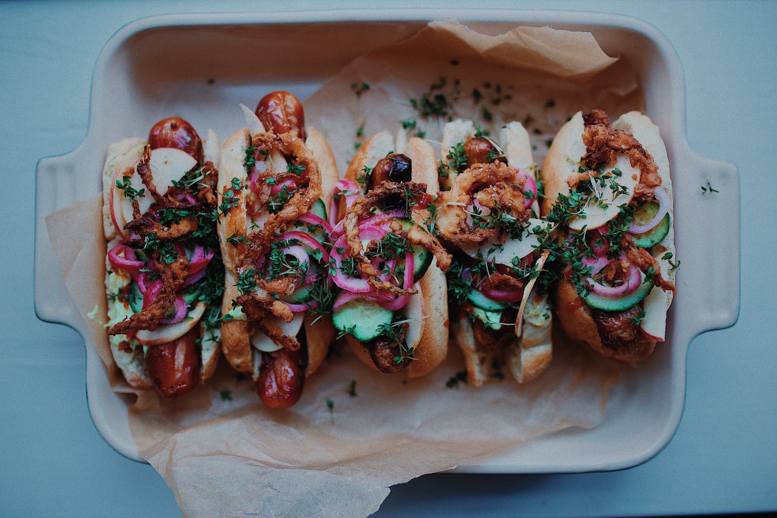 Hotdogs med topping — Margrethe