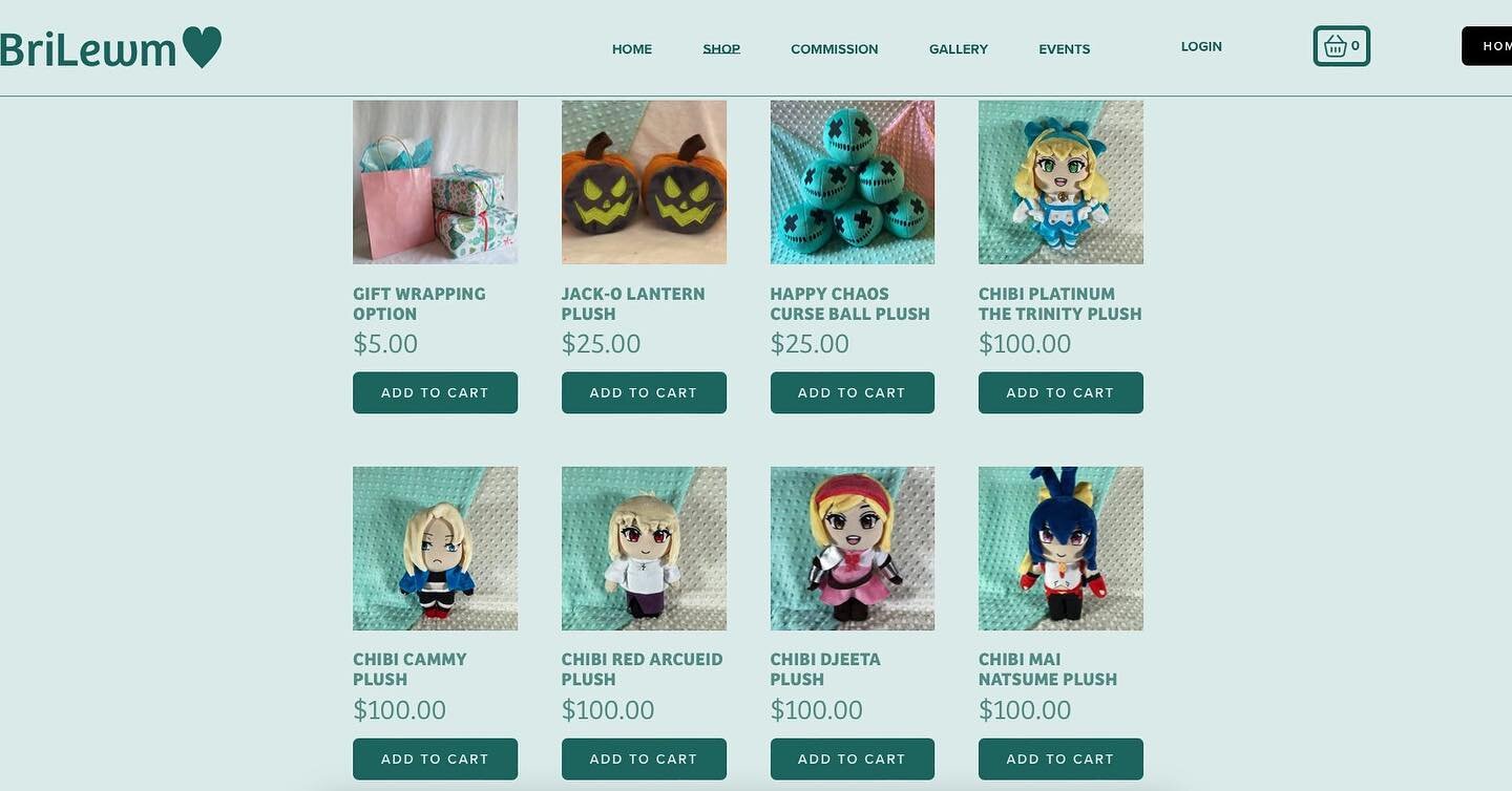 Shop has been updated with chibis from TNS ! All shares are appreciated :) 

Chibis purchased today and tomorrow will be packed and shipped out this Friday 

Thank you so much for the support 

https://brilewm.com/shop