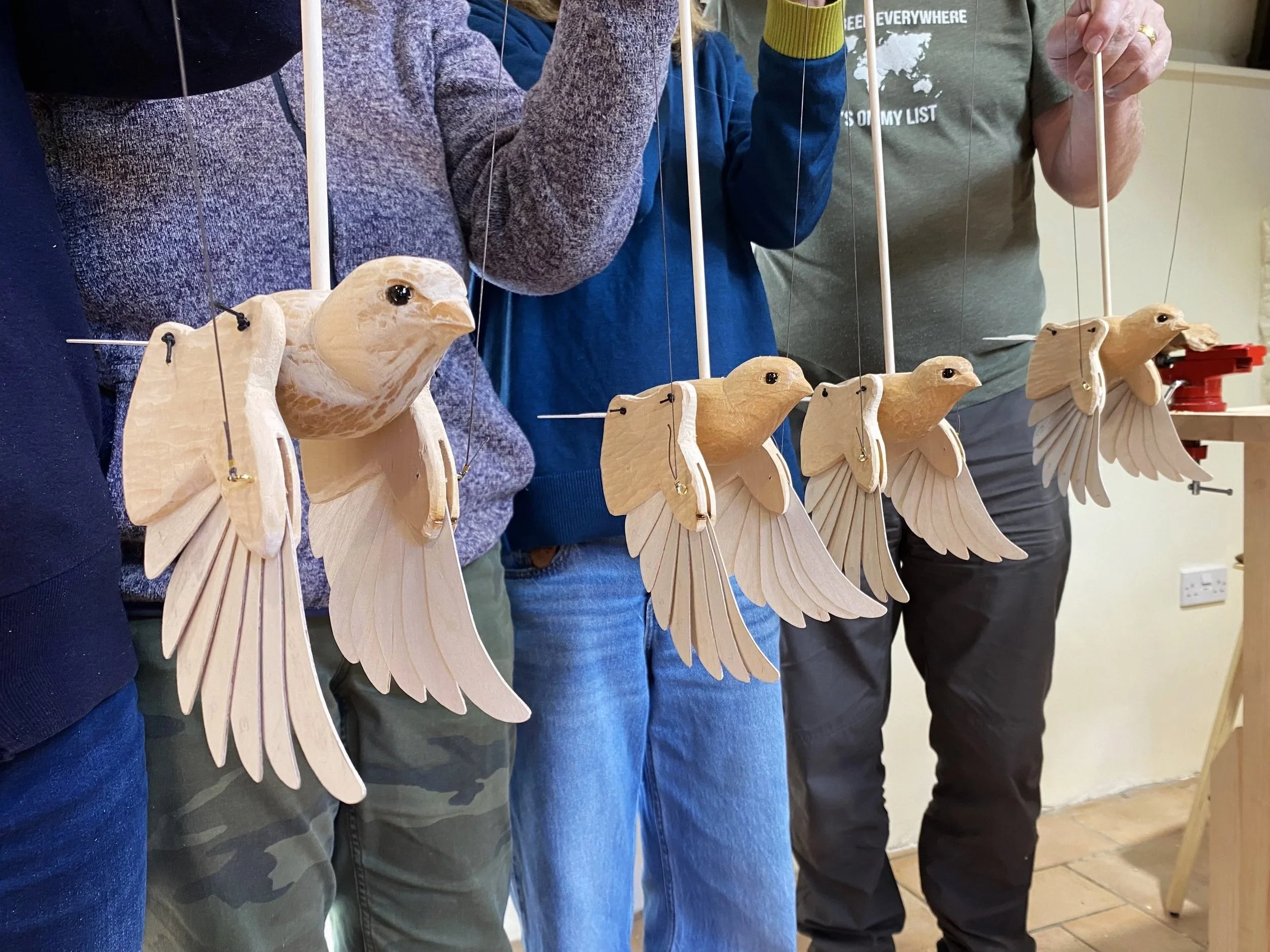 Two-day Course: Carve a Bird Marionette