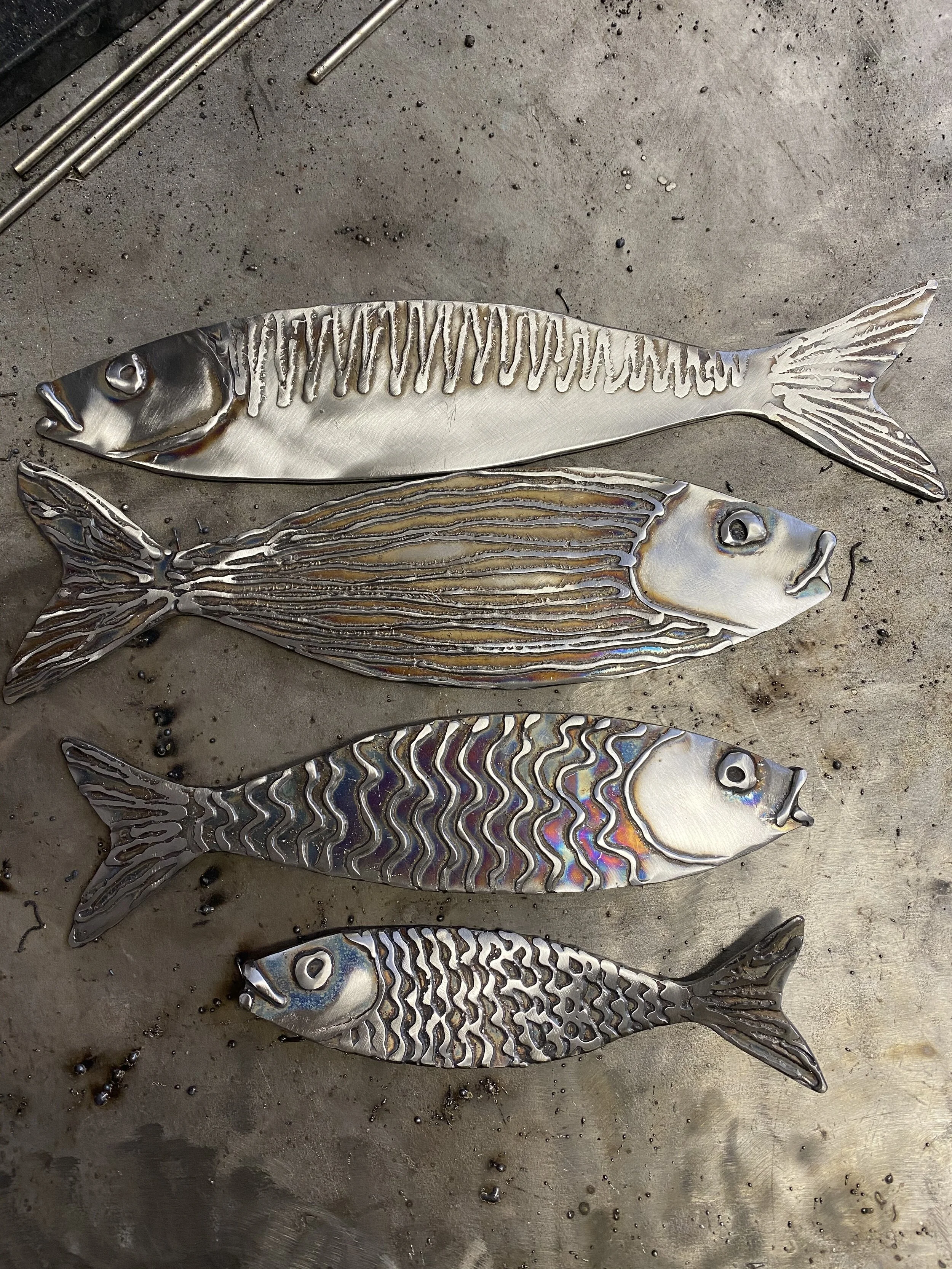 Stainless Steel Metal Fish Sulpture James Sutton